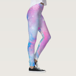 Magic Unicorn Pink Blue Leggings