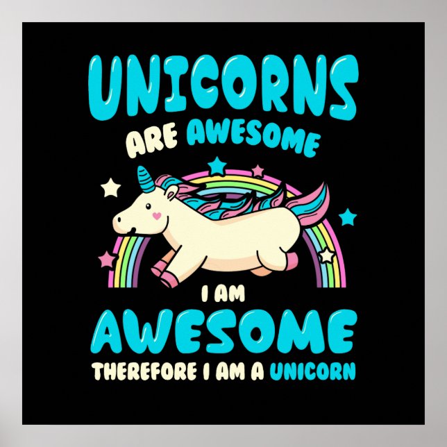 Magic Unicorn Poster (Vorne)