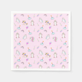 Magic Unicorn Regenbogengradienten 1. Party Serviette
