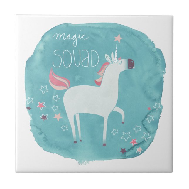 Magic Unicorn Squad Fliese (Vorderseite)