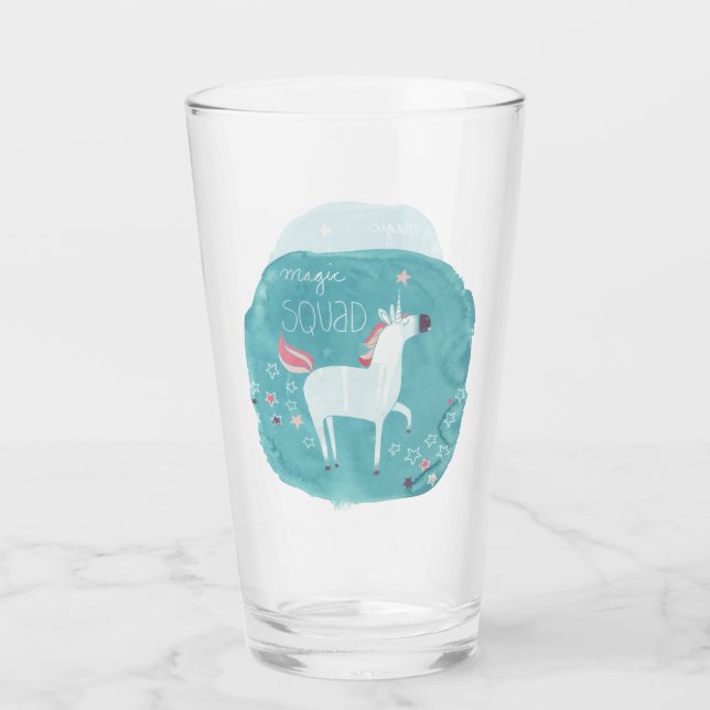 Magic Unicorn Squad Glas (Vorderseite)