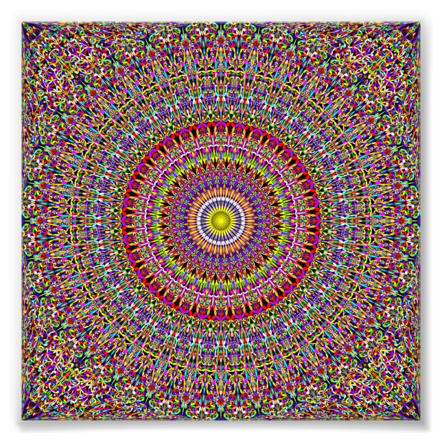 Magic Verziert Garden Mandala Fotodruck (Vorne)