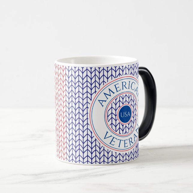 Magic VÉTÉRAN AMÉRICAIN Mug Morphing (Devant droit)