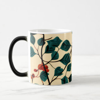 Magic Vintage Botanical Leaf Pattern Mug Desig