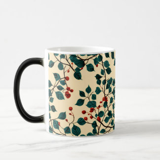 Magic Vintage Botanical Leaf Pattern Mug Desig
