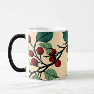 Magic Vintage Botanical Leaf Pattern Mug Desig