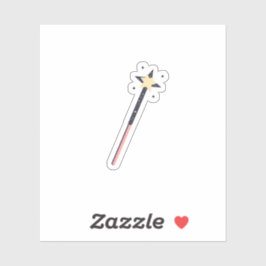 Magic Wand Star Aufkleber