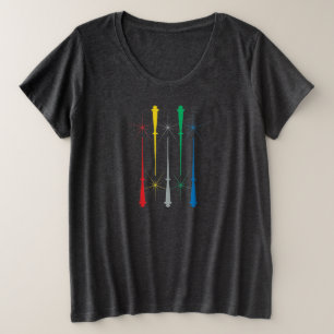 Magic Wands Plus Size T-shirt femme