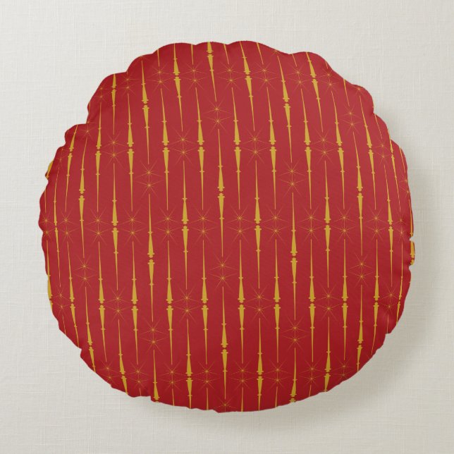 Magic Wands Round Pillow Rundes Kissen (Vorderseite)