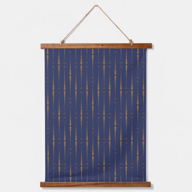 Magic Wands Wood Topped Tapestry Wandteppich Mit Holzrahmen (Vorderseite)