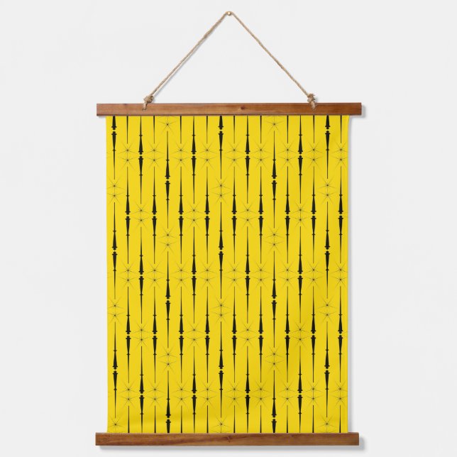 Magic Wands Wood Topped Tapestry Wandteppich Mit Holzrahmen (Vorderseite)