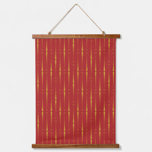 Magic Wands Wood Topped Tapestry Wandteppich Mit Holzrahmen