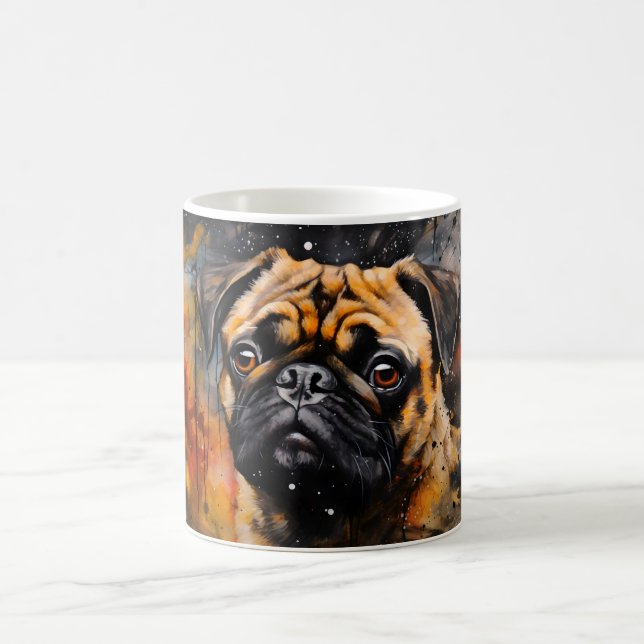 Magic Watercolor Dog Mug Wrap (Centre)