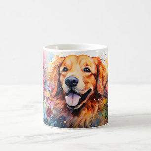 Magic Watercolor Dog Mug Wrap