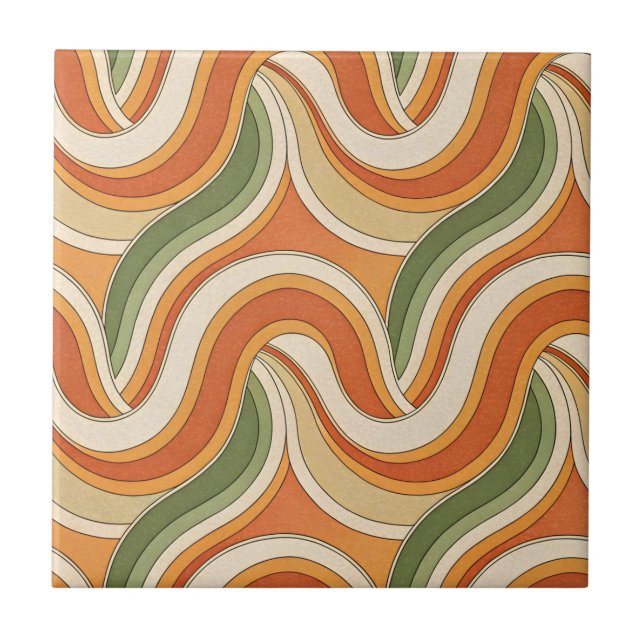 Magic Waves Muster Fliese (Vorderseite)