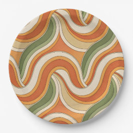 Magic Waves Muster Pappteller