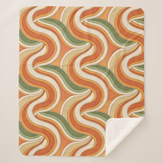 Magic Waves Muster Sherpadecke (Vorderseite)