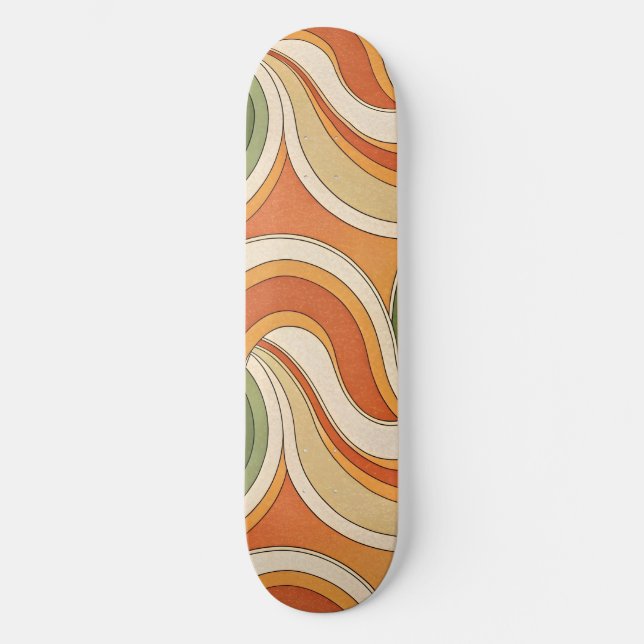 Magic Waves Muster Skateboard (Vorderseite)