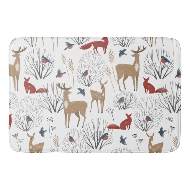 Magic Winter Wonderland Badematte (Vorderseite)