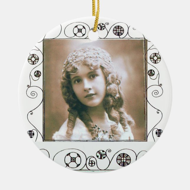 MAGIC WIRBEL FOTO TEMPLATE , Red Ruby Keramikornament (Vorne)