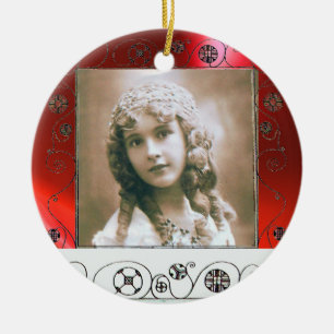 MAGIC WIRBEL FOTO TEMPLATE , Red Ruby Keramikornament