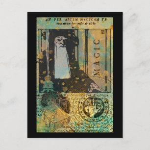 Magic Wizard Postkarte