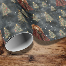 Magic Wizard School Weihnachtswrapping Paper Geschenkpapier