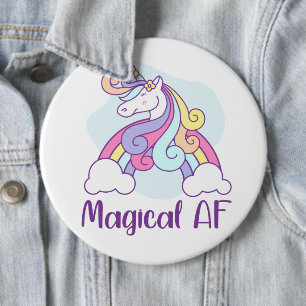 Magical AF Einhorn Button