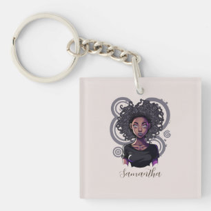 Magical Afro Woman Schlüsselanhänger