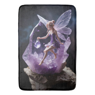 Magical Amethyst Fantasy Fairy Badematte