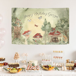 Magical Autumn Forest Fairy | Birthday Welcome Banner