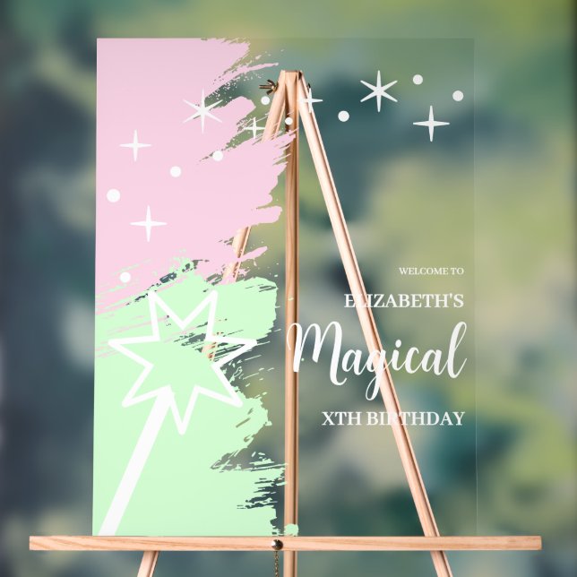 Magical Birthday Acrylschild (Neutral)