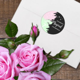 Magical Birthday Runder Aufkleber