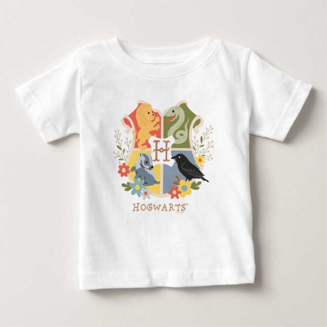 Magical Blooms HOGWARTS™ Crest Baby T-shirt (Vorderseite)