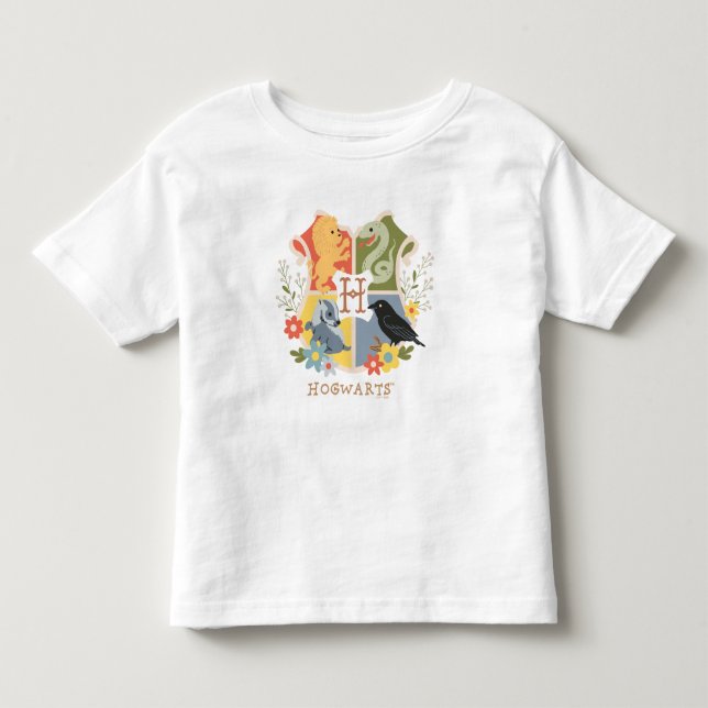 Magical Blooms HOGWARTS™ Crest Kleinkind T-shirt (Vorderseite)