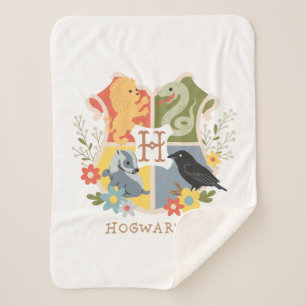 Magical Blooms HOGWARTS™ Wappen Sherpadecke
