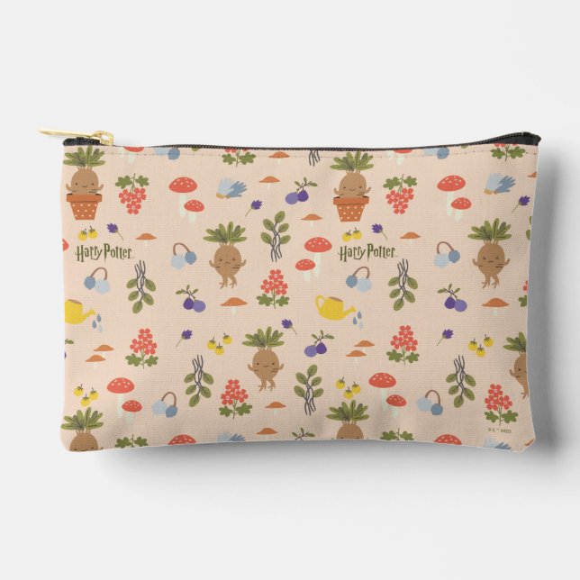 Magical Blooms Mandrake Pattern Zubehörtasche (Vorderseite)
