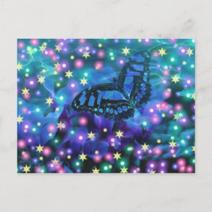 Magical Blue Butterfly Postkarte