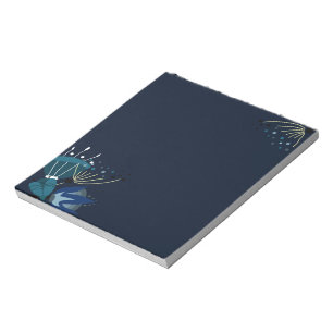 Magical Blue Flowers Notizblock