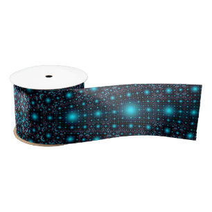 Magical Blue Glow Mandala Satinband