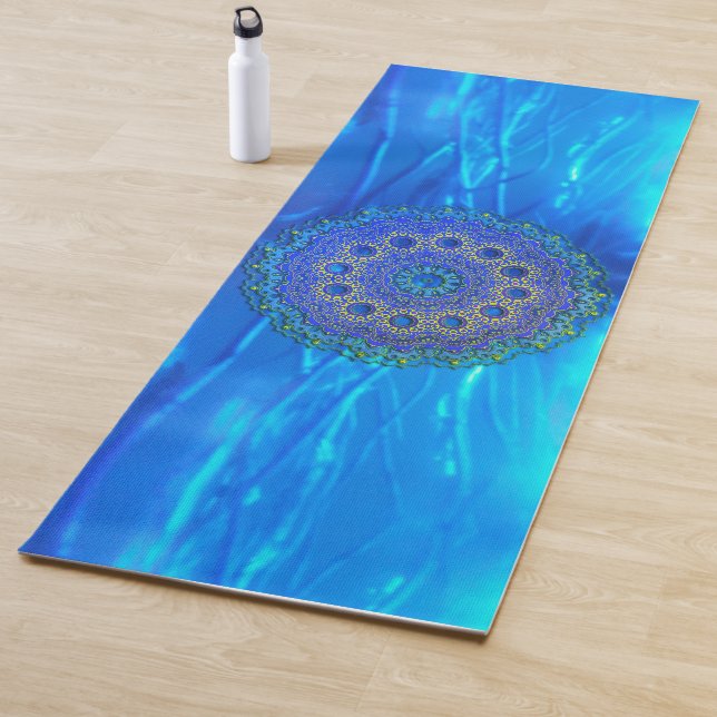 Magical Blue Mandala Yogamatte (Beispiel)