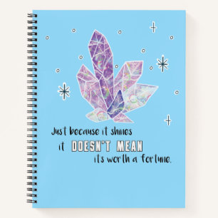 Magical Boho Diamond Spiral Notebook Notizbuch