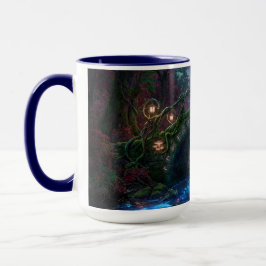 Magical bridge over enchanted brook Fairly Lights Tasse