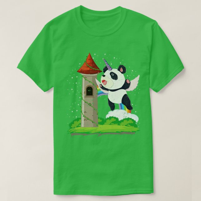 Magical Castle Fantasy Unicorn Niedliches Asien an T-Shirt (Design vorne)
