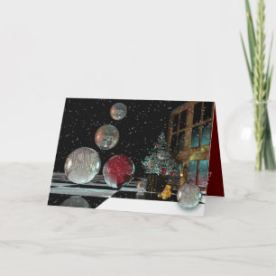 Magical Christmas card with Text Feiertagskarte