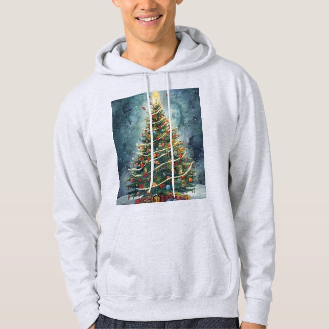 Magical Christmas Tree with Gifts Hoodie (Vorderseite)