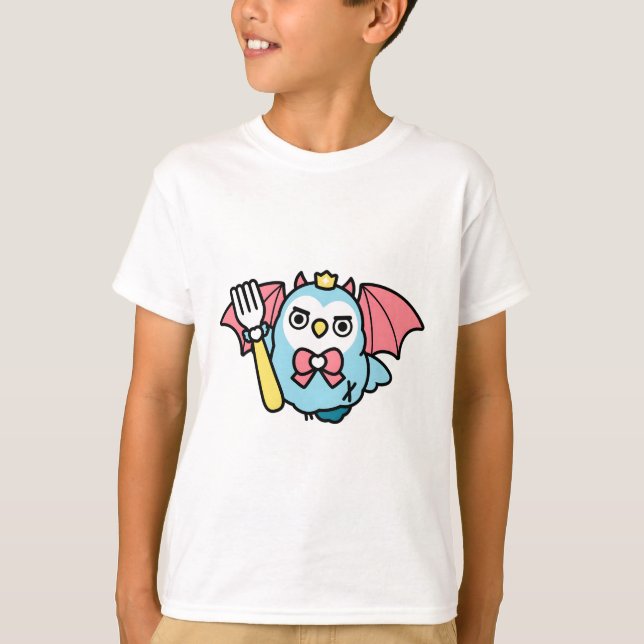 Magical Chubby Bird Hilda Super - Devil Bird T-Shirt (Vorderseite)