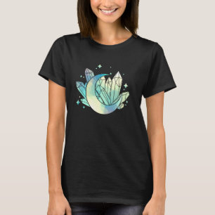 Magical Crystal Moon Wiccan Spiritualität Egi T-Shirt