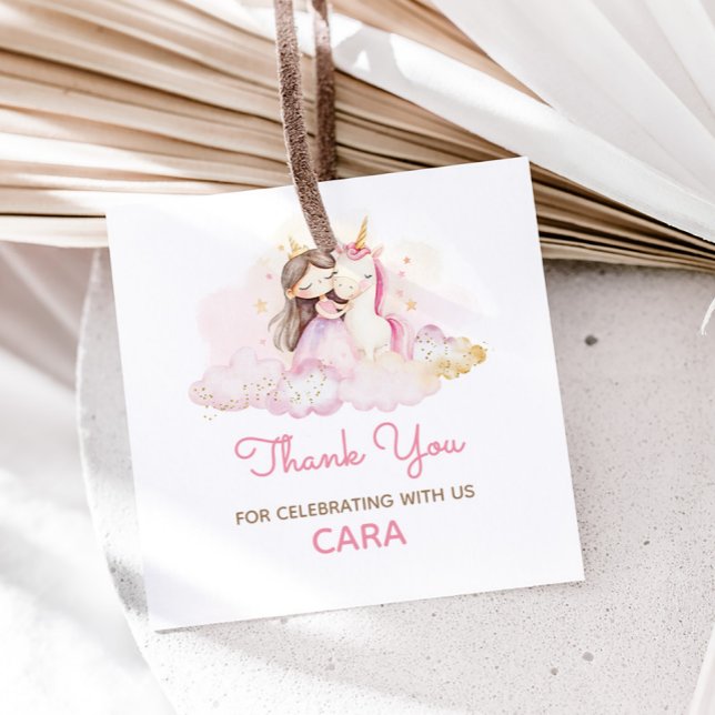 Magical Day Unicorn Birthday Party  Geschenkanhänger (Unicorn Birthday Party Favor Tags)