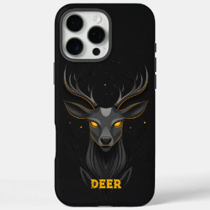 Magical Deer Black iPhone 16 Pro Max Hülle